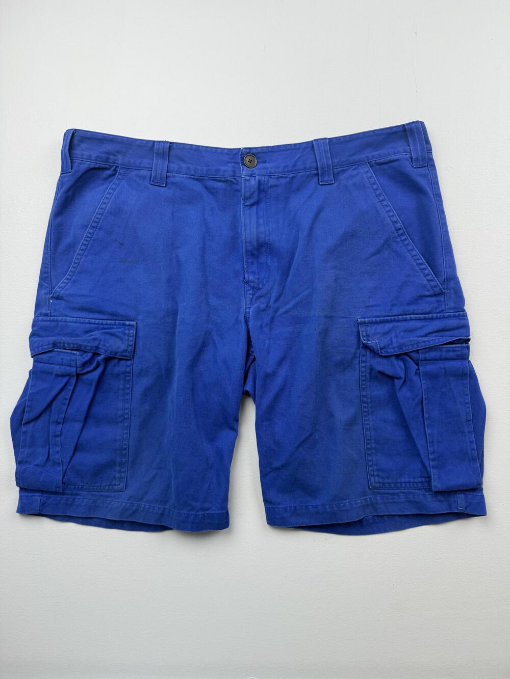 Timberland Cargo Shorts Mens 40 Blue Canvas 10 Inseam Outdoor Hiking Casual